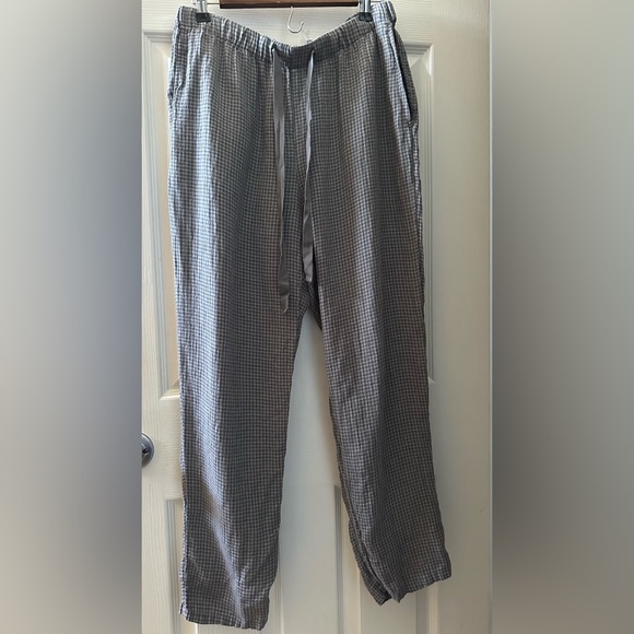 Eileen Fisher Gray Checkered Pants - Picture 3 of 8